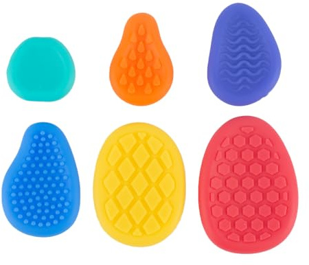 GWAWG 6 Stück Fidget Toys Sensory Stones - Anti Stress Spielzeug für Kinder und Erwachsene - Sensorisches Sorgensteine für ADHS Autismus
