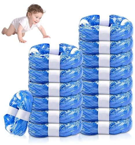 15 Pack Nappy Bin Refill, Diaper Bin Pail Disposal Bags 4.5m long, Nappy Bags compatible with various types of trash cans