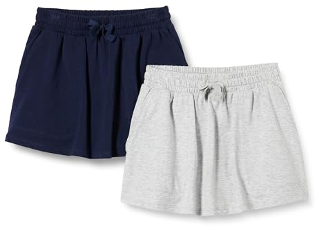 Amazon Essentials Girls' Patch Pocket Skort, Pack of 2