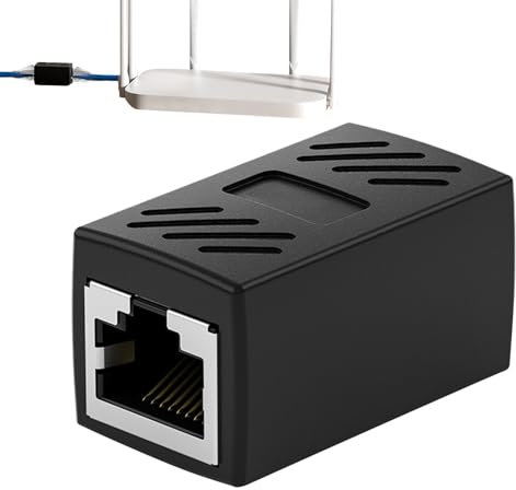 Coupleur de câble Ethernet, Extension du câble Internet | Connecteur de câble réseau - Accessoires sur Les Ordinateurs à Distance pour la de Garage de réseautage Domestique