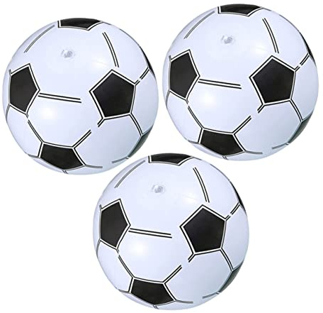 Genérico 3 Piezas Balones de Fútbol Inflables Piscina Diversión Jardín y Fiestas