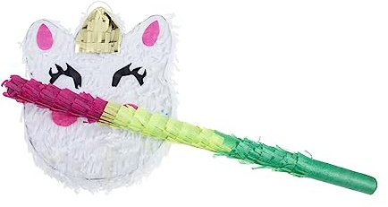 ADOCARN Piñata De Unicornio Fiesta Cumpleaños Manual Mexicana Rellena Dulces Decoración