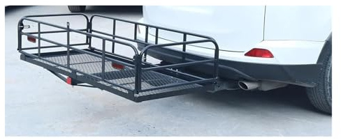 Portapacchi da tetto Per SUV Per Viaggi Da 400 Libbre Adatto Per Gancio Di Traino Da 2 Supporto Per Carico Pieghevole Cestino Posteriore Per Bagagli Capacità di Carico