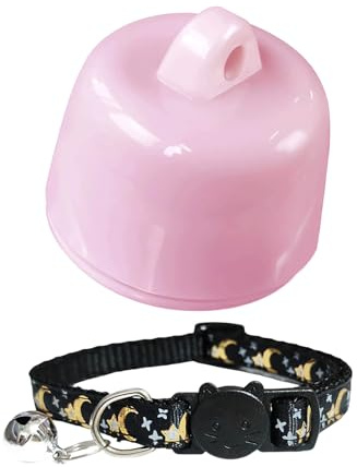 wasserdichtes Halsband,2025 Mini Haustier Tracker Halsband – Ortungsgerät für Hunde & Katzen, wasserdicht, iOS & Android kompatibel, Echtzeit-Standortverfolgung (Rosa)