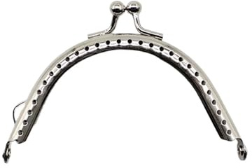 AMENGJ Clutch per Borse Uncinetto 20 Pezzi 6,5/8,5/10,5/12,5/15,5 cm Chiusura a Scatto for Borsa in Metallo, Accessori Fai da Te for Borse(8.5CM)