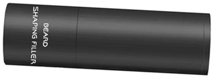 Alipis Bartfüllstift Schwarz mit Mini bürste Umweltfreundlicher Hautfreundlicher Bart Shaping Concealer für Männer Praktischer Beard Beauty Filler zur Natürlichen Bartverdichtung Formung