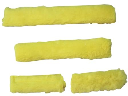 MERIGLARE Cubremuseras para Cabestros de Caballo. Suministros Equinos. Profesional. Juego de Tubos Acolchados para Cabestros de Caballo. Cubremuseras, Amarillo