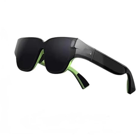 Gafas de Realidad Aumentada Inteligentes con traducción en Tiempo Real y avisos de Texto en 3D, con cámara for Ver películas a Todo Color.(Air Green)