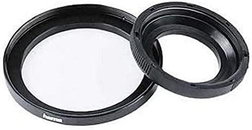 Hama Filter-Adapterring, Von 55,0 mm Objektiv auf 52 mm Filter, Metall, Schwarz