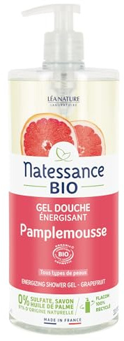 Natessance gel douche vivifiant pamplemousse 1L