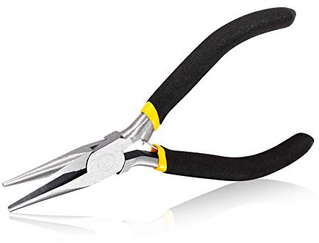 SPEEDWOX Spitzzange, 12,7 cm, Mini-Feinzange für schwer erreichbare Bereiche, glatte Backen zum Greifen kleiner Gegenstände, Schmuckherstellung, Reparatur, DIY-Werkzeuge
