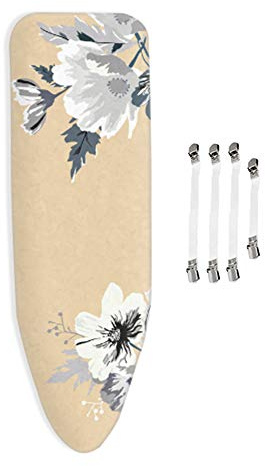 Copriasse da Stiro, Universale Copriasse ASSE da Stiro, Molto Grande copriasse, Stampa a Colori, 100% Cotone Copri ASSE da Stiro - con 4 Clips - 150x60cm