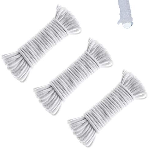 ORIMERC 45m 6mm Auto-arrosage Capillaire Mèche Cordon Vacances Plant Sitter DIY Hydroponique Mèche Auto-Arrosage Jardinière Pot Système d'eau Automatique Dispositif En Pot Auto Semis Abreuvoir Corde