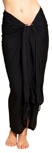 PANASIAM Sarong uni black, 250x116cm