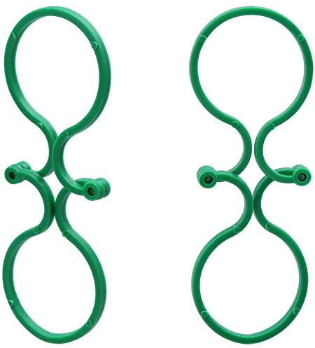 Bestgle 200 stück Gesicherter Pflanzen Clip, Pflanzen Klammern Befestigung, Pflanzen Pflanzenstützen Clip für sicherung und unterstützung stengel Blume ranke gemüse grün