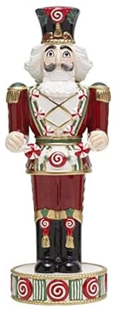 Fitz and Floyd Nutcracker Sugarplum Prince with Candy, 16.5 Inch
