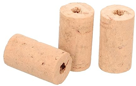 Toyvian 3stücke Schutzkorken Aus Natürlichem Kork Instrumentenzubehör Für Blasinstrumente Installieren Für Flöten Und Andere Musikinstrumente Holzfarbe