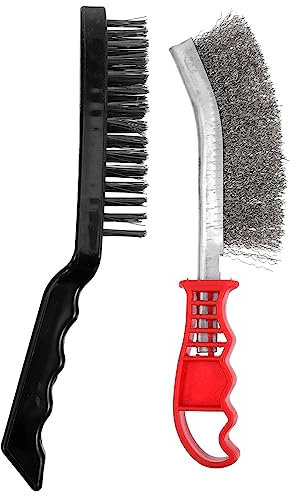 Happyyami 2st Grillreiniger Bürste Backöfen Reinigungspeeling Grillschmutzbürste Outdoor-grill-stripper Rostreiniger Bürste Grillreiniger Edelstahl Grillbürste Gasherde Drahtbürste Metall