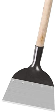 Honhoha Pala de Limpieza Plana,Pala de jardín Cuadrada,Pala de Limpieza de Cabeza Plana Herramientas de jardín | El Cuadrado no Incluye Herramienta de desmalezado de Granja de Postes para Bordes de