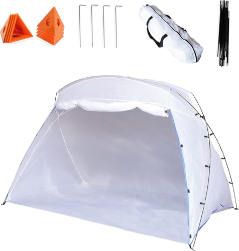 Katai – Portabel målnings­tält för möbler och DIY – Pop-up spray shelter med golv nätpanel och målningspyramider – Snabbt uppfällbart tält med bärväska