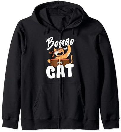 Bongo-Katze Kapuzenjacke
