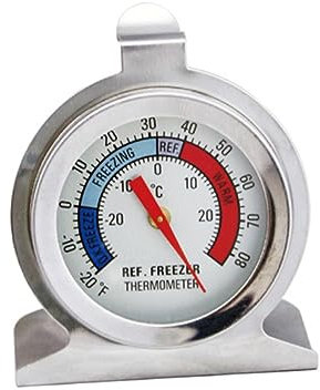 OFFSCH 6 Pièces Thermomètre De Réfrigérateur Acier Inoxydable Pour Maison Thermomètre De Congélateur Appliqué