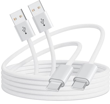 Cable USB C para iPhone 17 air 17e 16 Pro Max16e, 0.3m+1m Cable USB a USB C | Transferencia de Datos Cable Carga Rapida Tipo c para Samsung Galaxy S23 S24 A15 A16 A55 A35 A54 Pixel 9 Pro, 2pack