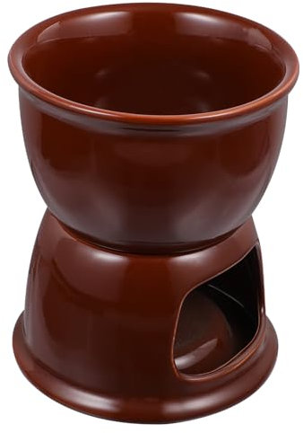 BESTOYARD Horno para Derretir Chocolate De Fondue De Queso y Mantequilla De Olla para Uso Casero Calentador Vela para Fondue De Chocolate