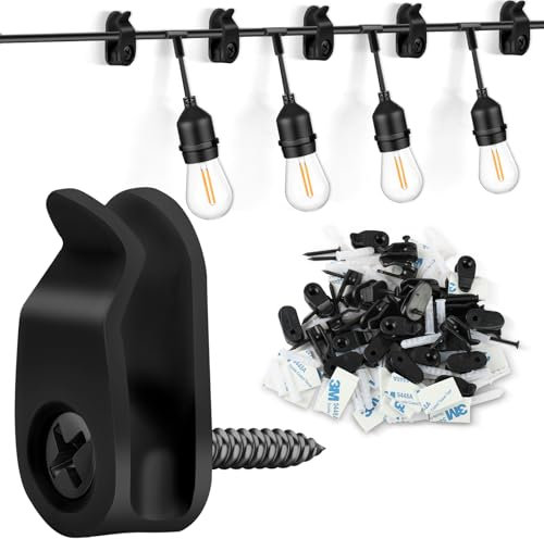 HOTUT Ganci a Vite Q-Hanger, 20 Pcs Ganci da Soffitto a Vite in Metallo, Ganci per Luce Esterna Interni, Ganci Avvitabili per Interni Esterni Appendere Piante in Vaso, Decorazioni Natalizie, Lanterne