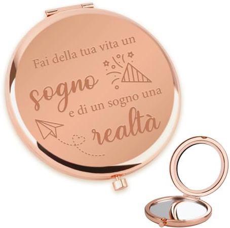 LmashRbaiw Laurea Bomboniere Laurea Specchio Compatto,Regalo Laurea Donna, Bomboniere Laurea Medicina Economia,Regalo Laurea Ragazza,Idee Regalo Laurea Donna Laurea Gadget,Regalo Figlia Nipote
