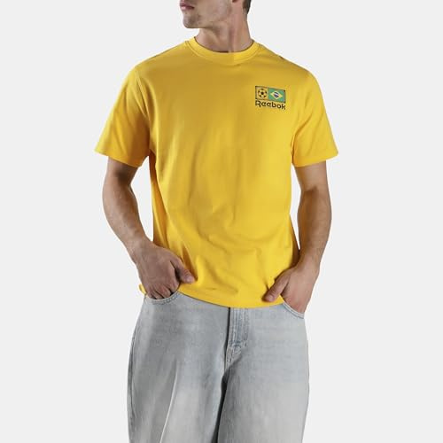 Reebok Unisex Brasil Football T-Shirt T-Shirt (1er Pack)