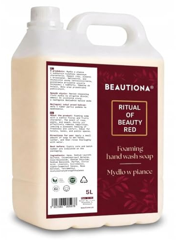 Schaumseife 5 L Nachfüllkanister Ritual of Beauty Red – Für Schaumseifenspender | Seifenschaum für Hände und Körper | Blumig-parfümierter Duft