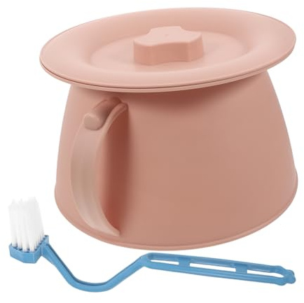 Homoyoyo Pot de Chambre avec Couvercle pour Adultes et Personnes Âgées Urinoir de Nuit pour Utilisation à Domicile ou Voyage