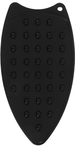 Alipis Alfombrilla de Silicona Resistente al Calor para Plancha Soporte Compacto Negro Antideslizante Funda Protectora Térmica para Tabla de Planchar y Planchas de Vapor Uso Doméstico