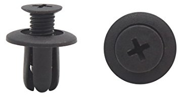 sourcing map Kunststoff Push-Typ Befestigungsclip 8mm 20 Stk Für Auto | Schwarz, Einfache Push-Installation, Für Busse, Ideal Zur Befestigung Von Seitenschwellern, Stoßstangen Und Zierleisten