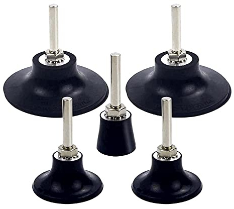 Coceca 5 Pack Disc Pad Holder, Universal Quick Change 2 Inch 3 Inch and 1 Inch Disc Holder with 1/4 Shank for Die Grinder Accessories Polishing Round Rotating Tools