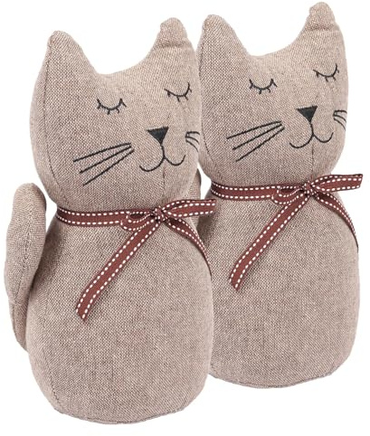 Nicola Spring Jasper Die Katzenentür Stoppt - 16 X 25cm - Grau - Pack Von 2