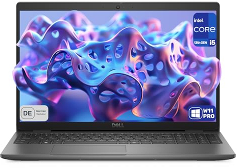 Dell Latitude 3550 Business Laptop, Intel Core i5-1335U, 32 GB DDR5 RAM, 1 TB SSD, 15.6 FHD (1920x1080), Intel Iris Xe Graphics, Deutsches Tastatur-Layout, Windows 11 Pro, Grau