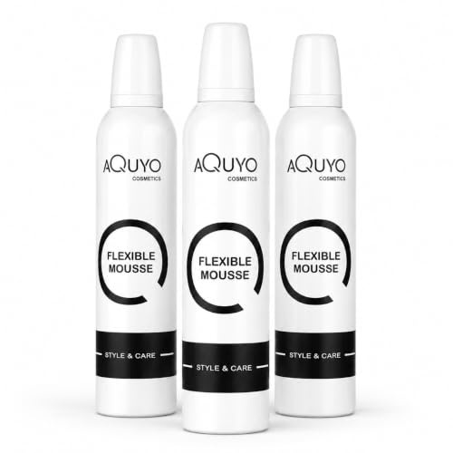 Style & Care Flexible Mousse Haarschaum (3er Pack - 3x 300ml) | Schaumfestiger starker Halt mit UV-Schutz | Haarfestiger für Glanz und individuelles, flexibles Styling