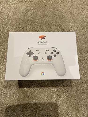 Google Stadia Premiere Edition - White Controller for Smartphone, Laptop, Desktop, Television