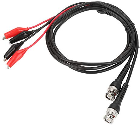 Maranon Probe Lead, 2Pcs P1011 BNC Q9 to Dual Crocodile Clip Clip Lead Oscilloscope Clip Cable Crocodile Cable Oscilloscope Test Cable