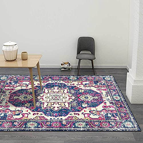 Kurzflor Orient Teppiche City Großer Teppich Retro Ethno-Stil frisches lila Thema120x160cm (4'0''x5'2'')