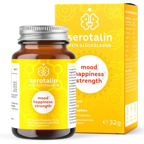 serotalin ACTIVE BALANCE Zen Mood | 60 hochdosierte Johanniskraut Kapseln mit Griffonia & L-Tryptophan, Vitamin D3, B-Komplex & Mangan | Ohne Koffein | Vegan