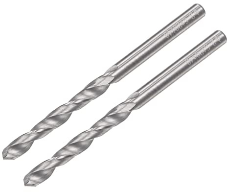sourcing map 2 Stück VHM Bohrer Spiralbohrer Hochleistungsbohrer Ultrahart 2.6 mm C2/K20