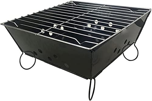 Gasgrill Klappbarer Holzkohlegrill im Freien Grillwerkzeuge Tragbarer BBQ-Campinggrill Abnehmbarer Lagerfeuer-Grillherd Camping-Wanderzubehör