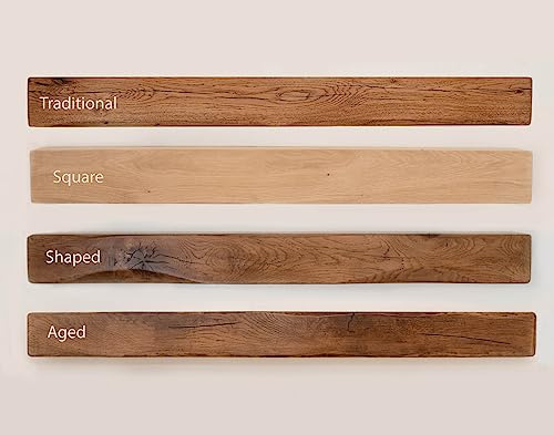 Oak beam mantel, fireplace surround mantle, floating shelf 5 x 5 x various AGED STYLE (danish oil, 135cm)