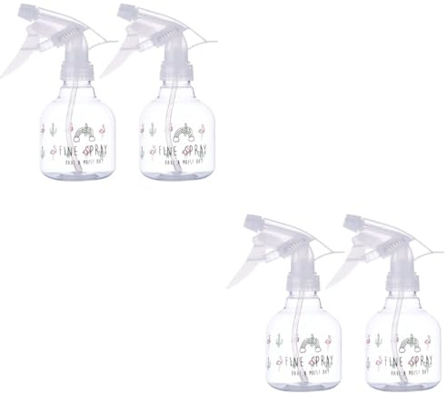 minkissy 2sets Spray Bottle Large Spray Bottles for Gardening for Art and Hair Leakproof Plastic Container 2pcs*2