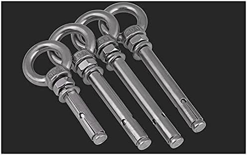 Ankerbolzen, Wandbolzen, 304 Edelstahl-Erweiterungsschraube M6 M8 M10 M12 M14 M16 Band-Erweiterungsring mit Ringwand (Länge: M12X150 1 Stück) (Größe: M16X150 1 Stück) (Größe: M10X80 2 Stück) ( Size :