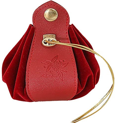 Wudaizhi Leder -kordelzugbeutel, Handgefertigter Würfelbeutel, Münze Geldbörse, Celtic Designs Slingsshot -Beutel Für Rollenspiele Und Andere Verwendung