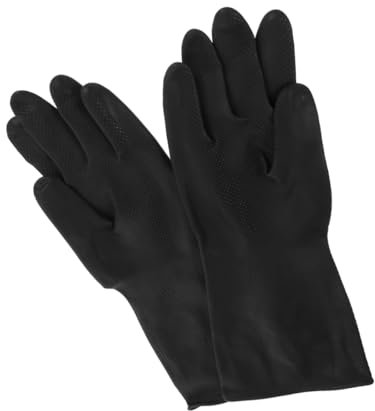 minkissy Cleaning Gloves Dishwashing Gloves Kitchen Accessory Reusable Extra Long Soft Sturdy Oil and Stain Resistant Easy to Use and Store